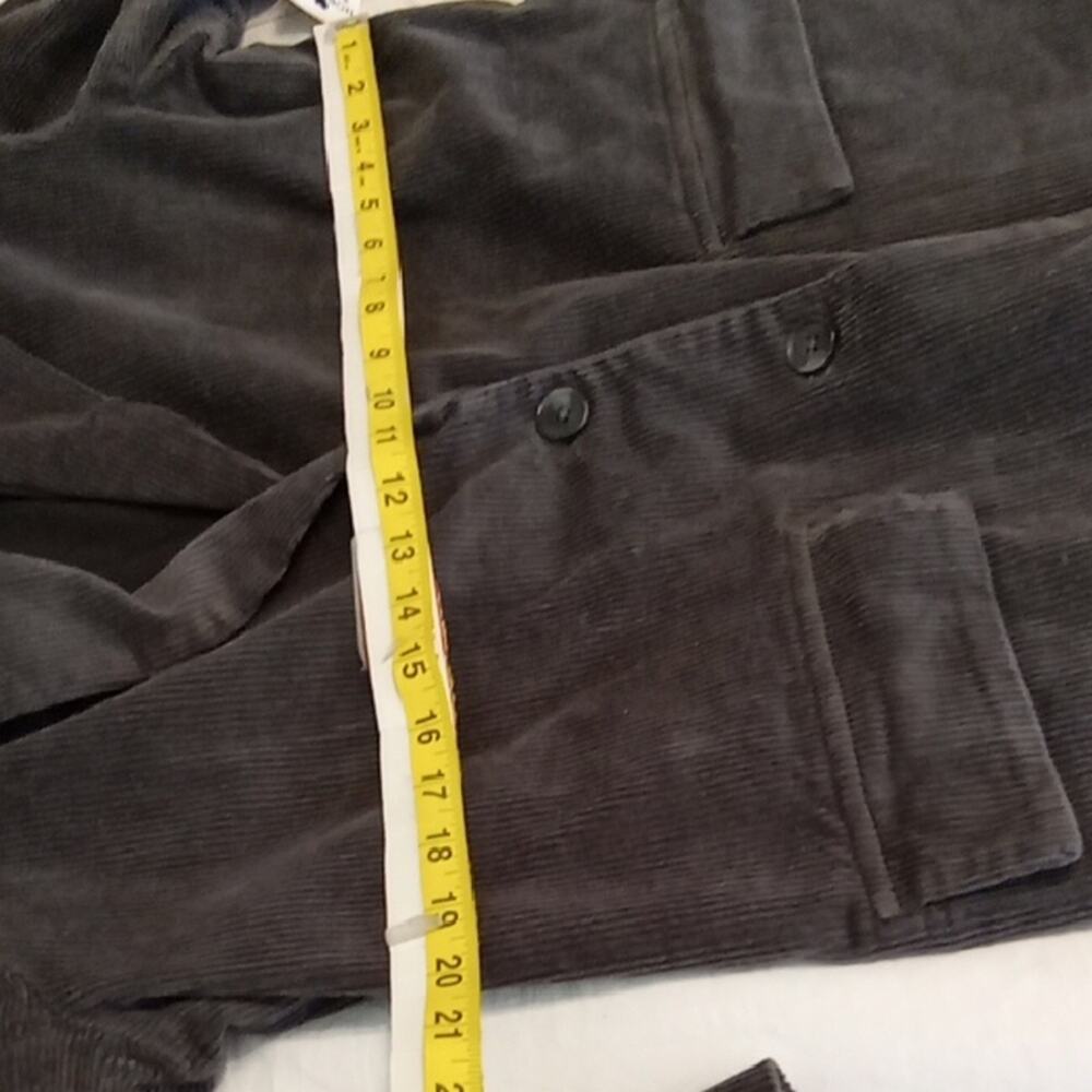 Treasure & Bond Women's Size Medium Charcoal Corduroy Blazer. Academia, Office - Picture 6 of 9